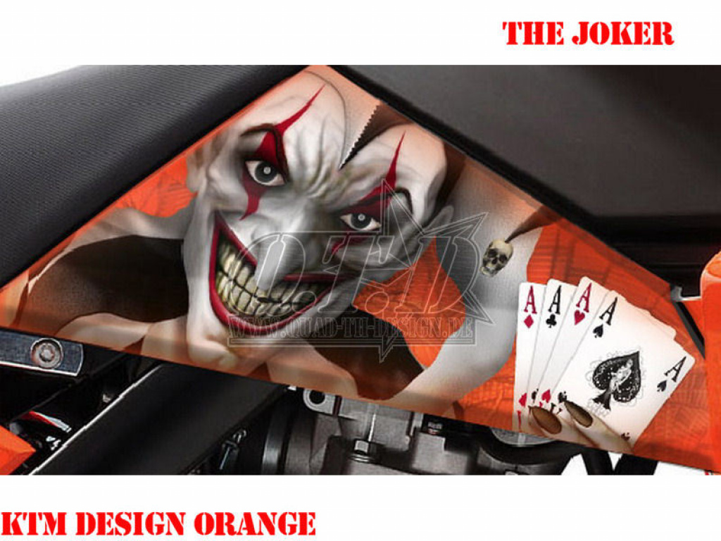 Joker Background Orange, Joker color Black-White for KTM Quad SX/XC 450/505/525
